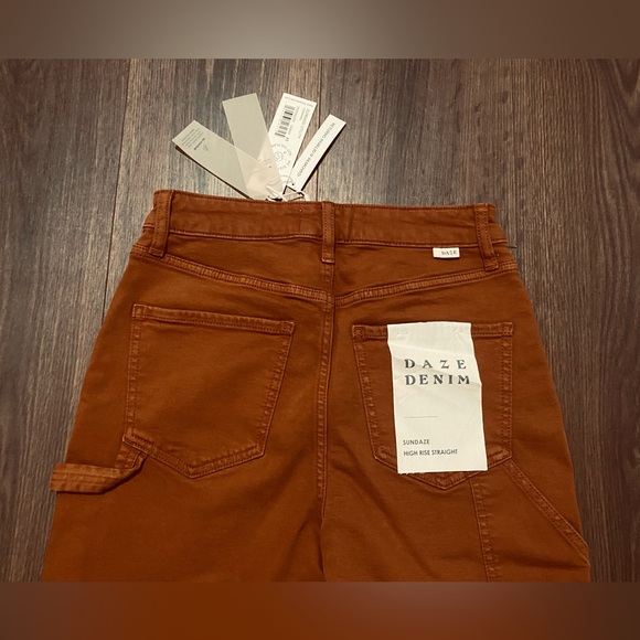 NWT Women’s Daze Caramel Sundaze Utility High Rise Straight Jeans 25 - Picture 8 of 12